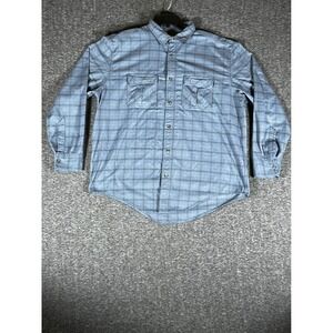 Cabelas Mens XL Plaid Flannel Long Sleeve‎ Button Up Shirt Casual Outdoor